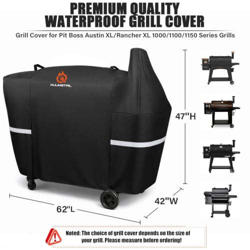Image of QuliMetal Grill Cover for Pit Boss Austin XL /Rancher XL 1000