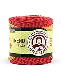 Madame Tricote Paris Trend Cake 100% Acrylic Multicolor Yarn Nm 1.8 Multicolor Green, Brown, Yellow and Red