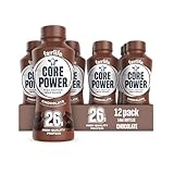 Core Power Protein Shake, Chocolate, 26g Bottle, 14oz, 12 Pack