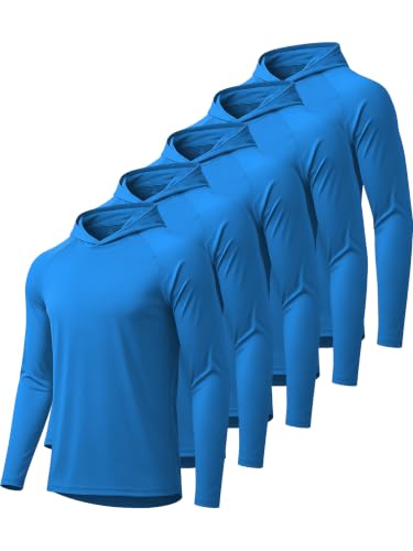 Image of Hoodies for Men UPF 50+ Sun Protection Fishing Shirts Long Sleeve Lightweight Rash Guard Shirt UV SPF Sweatshirt