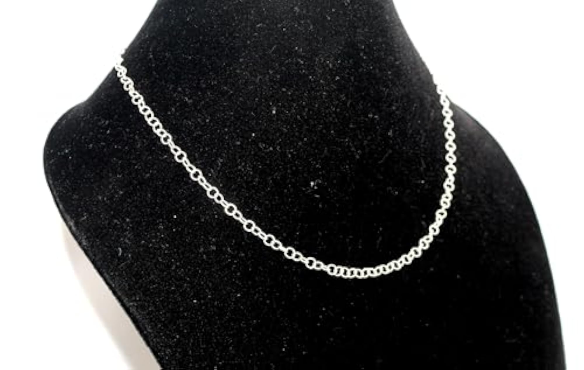 Unisex 925 Sterling Silver Link Chain Necklace, Handmade Gift