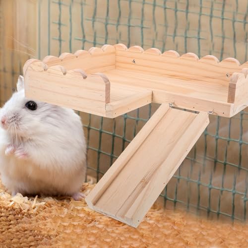 Plateforme en bois pour hamster : créez un parcours de jeu de cage unique - 6