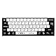 JSJT Deutsches Tastenkappen XDA Profil Schwarz und Weiß Tastenkappe 129 Tasten Thema Tastenkappe PBT Tastenkappen für ANSI/ISO Layout Cherry MX Switch Mechanische Tastaturen
