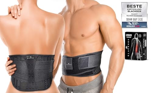 Cinturón lumbar BLACKROX LUMBAROX para proteger la espalda en casa 2