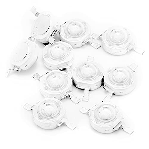 Image of CHANZON 10 pcs High Power Led Chip 3W Royal Blue Plant Grow Light