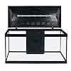 Amtra Basic 80 LED – Acquario completo di 95 litri, illuminazione LED 8500 8W, incluso filtro Filtering Box 150, 80x32x47 cm, nero