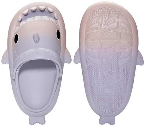Image of KVbabby Kids Shark Slides Boys Girls Cloud Sandals | Cloud Sandals,Open Toe,Beach Pool Water Shoes,Slip-on,Lightweight,Non-Slip,Soft,Flexible,EVA Slippers