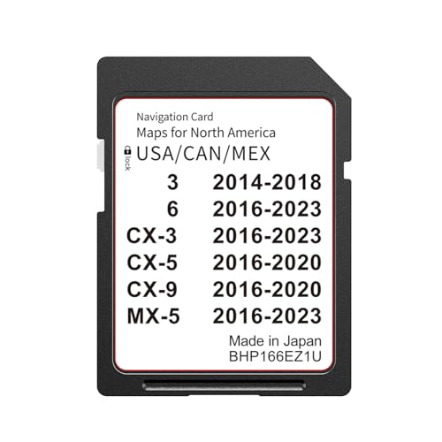 Cracks Around Edge of Active Driving Display - 2015-2016 Mazda 7 2026 Navigation SD Card Supports HUD Display for CX-5 2016-2020, 3 2014-2018,6 2016-2023, CX-9 2016-2020๏ผCX-3 2016-2023 USA/Canada/Mexico GPS Map Card, Plug & Play, Easy Installation