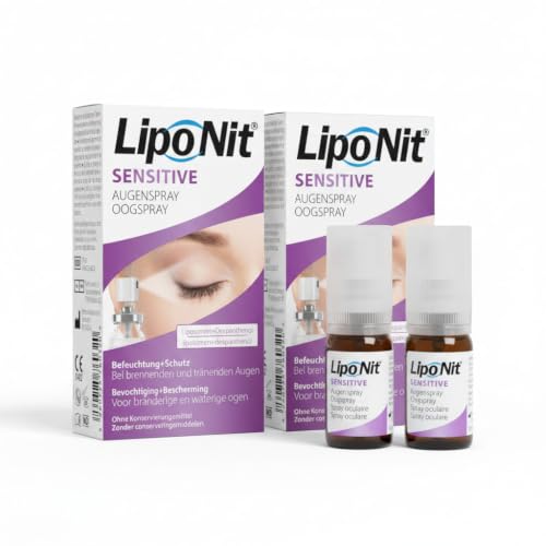 LipoNit Augenspray Sensitive zur verbesserten Befeuchtung gereizter Augen 10 ml 10ml 2x