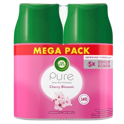 Air Wick Freshmatic - Recambio de flor de cerezo, 250 ml (paquete de 2)