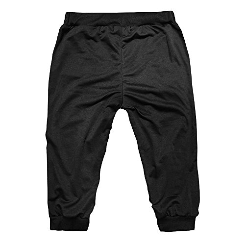 Men's 3/4 Jogger Capri Pants Workout Gym Below Knee Shorts Slim Fit Training Running Workout Capri Joggers Shorts2
