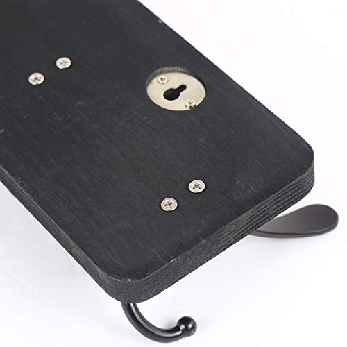 Image of SKOLOO Rustic Wall Mounted Coat Rack: 16 inch Stud Spacing, Pine Real Wood Plank Wall Coat Rack with 5 Triple Hooks, Farmhouse Coat Hanger Wall Mount for Hanging Backpack Jacket Coat Hat,Pack of 2
