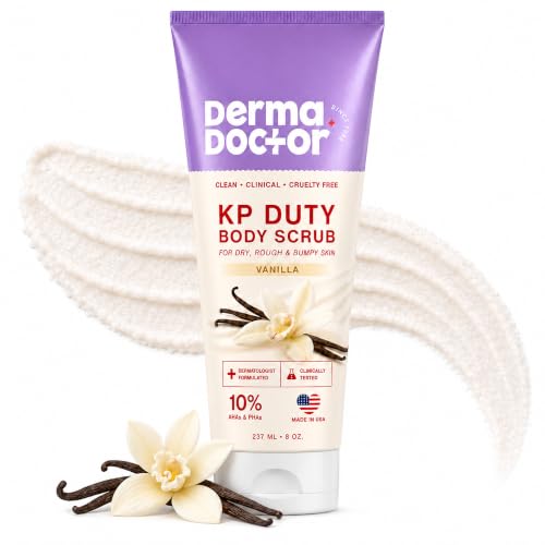 Image of DERMAdoctor KP Bump Eraser Vanilla Body Scrub, Keratosis Pilaris, 8 oz