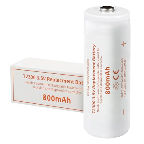 LeeCrynoid Replacement for Welch Allyn 72300 Battery,3.5V 800mAh Nickel-Cadmium Rechargeable Battery...