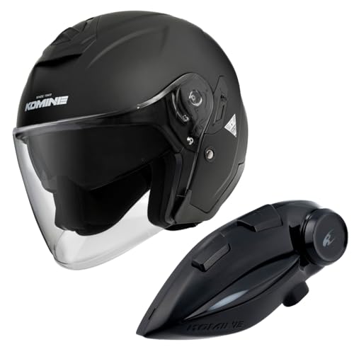 コミネヘルメット　マットブラック HK-172 + KK-902インターカム Amazon | コミネ(KOMINE) HK-172 FL コンポジット FRP ジェット