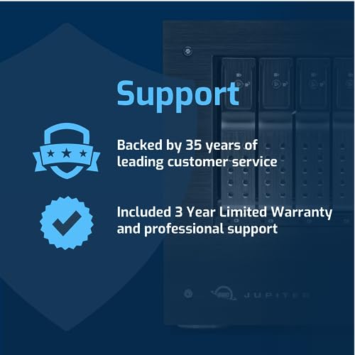 Image of OWC 80TB Jupiter mini 5-Bay Desktop NAS System with Intel Xeon Up to 2.7Ghz, 32GB Memory, Double 10GbE, TrueNAS Scale OS
