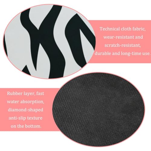 Tapis de bain léopard absorbant à séchage rapide pour sortie de baignoire - 6