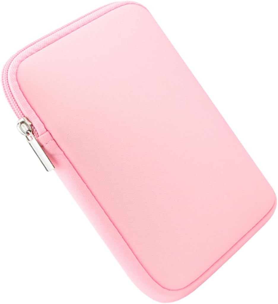 NUOBESTY Protective E-Reader Travel Sleeve Bag with Water-Resistant Cover Scratch-Resistant Internal Compartment Stylish Pink Reading Device Case for Avid Readers on the Go