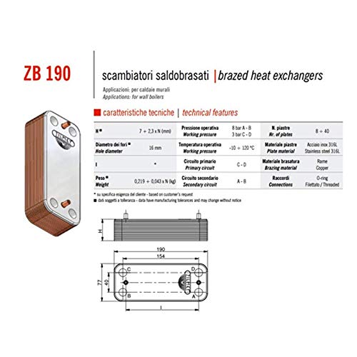Scambiatore Saldobrasato Zilmet 16 Piastre Caldaia Immergas E Radiant 17b1901606