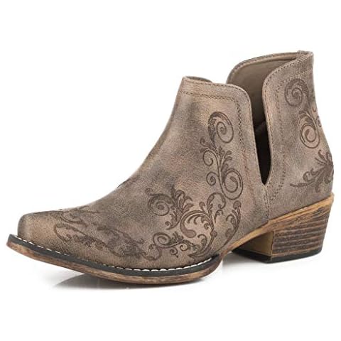 ROPER® Ava Women Boots for Leisure and Adventure – Faux Leather Upper – Man-made Lining – Stacked Heel Brown 8 M Cover