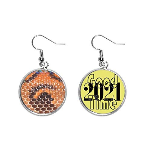 Pendientes de diseño abstracto de cuero el regalo de buena suerte ideal