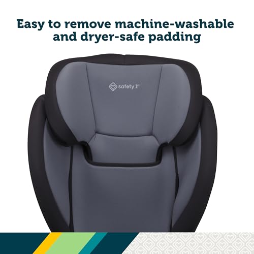Safety 1st Grow and Go 2-in-1 Booster Car Seat with ComfortWings, Converts High-Back to Backless, 19" Wide, Slim Design, Lightweight, Foldable, Easy-Clean, Cup Holders, 40-100 lbs, Sea Serpent - image 5