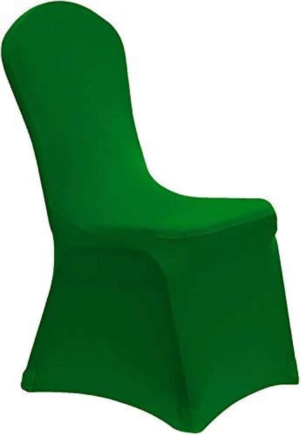 50 Pieces White Spandex Dining Room Chair Cover for Living Room Universal Stretch Chair Cover Wedding Banquet Party,Dark Orange