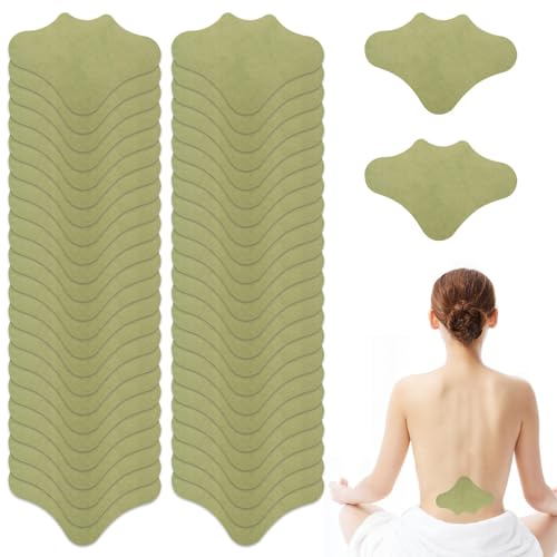 Kryzulax 50 Pièces Patch Anti Douleur Genoux,Patch Anti-Douleur Chauffant,Patch Chauffant,Patch Thermique Moxibustion en Absinthe,Idéal Pour Douleurs au Cou,Nuque,Epaules,Articulations(Waist)