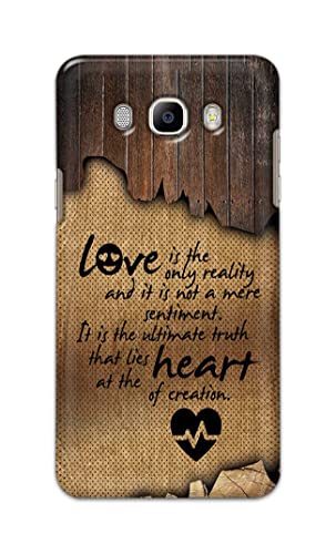 Image of PRINTFIDAA Love is The Only Reality and It is Not Mere Sentiment Printed Designer Hard Case for Samsung Galaxy J7 (2016) / On 8 (2016), J710F, J710FN, J710M, J710H Back Cover -(e) RPM1010