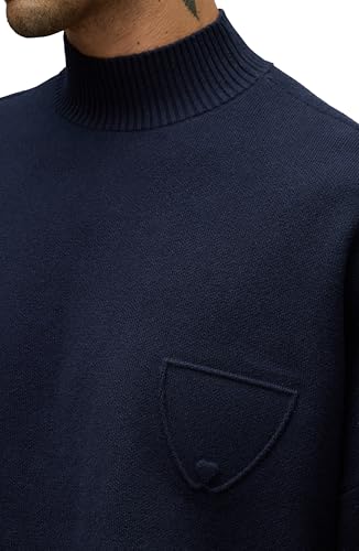 HUDSON Men's Jrue Mock Neck Sweater4