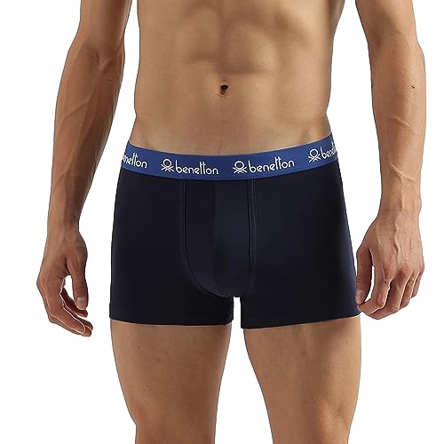 Image of UNITED COLORS OF BENETTON Pack of 2 Solid Colour Low Rise Boxer Briefs