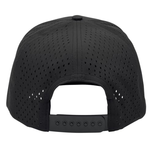 Image of Classic 5‑Panel Snapback Hat - Adjustable Flat Bill Cap, Lightweight Breathable Unisex for Embroidery & DIY