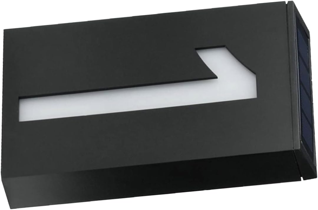 DOITOOL Address Plaque 1 Signs Digital Sign Light up Address Sign House Numbers Solar Door Plate The Sign Indicator Led