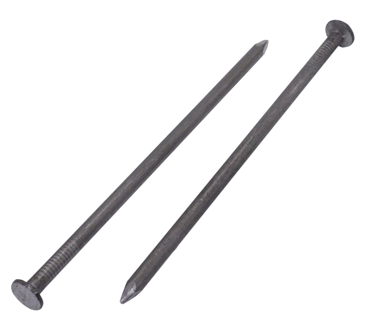 Marcopol Confezione da 150 chiodi da costruzione in acciaio al carbonio, 4,0 x 100 mm, testa tonda piatta, chiodi a filo comune multiuso, lavorazione del legno (150, 4,0 x 100 mm)