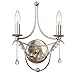 Metro 2 Light Antique Silver Sconce