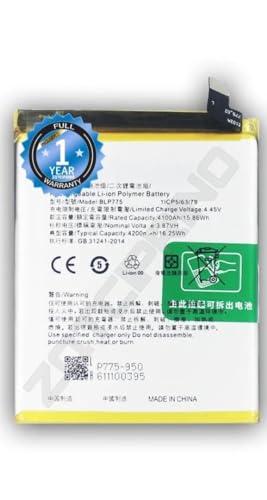 Image of Original BLP775 Battery for Realme X50 / Reno 3 4G 2020 /3 5G / 3 PRO / CPH2009 / PCRM00 / PCRT00 Battery with 1 Year Warranty*** (N96)