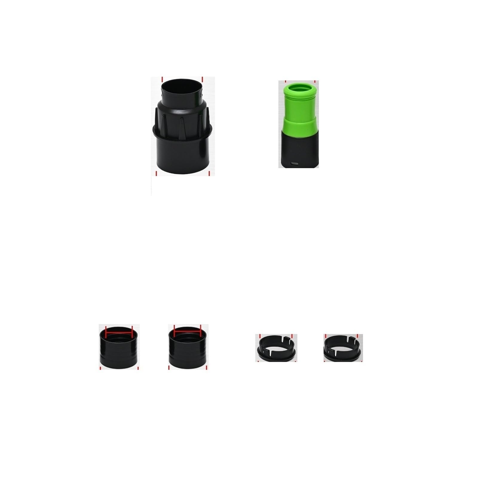 Wdpiztfyu Connectors Dust Extractor Hose D27/32，Compatible With Festool， Vacuum Suction Hose And Electric Dry Mill, Antistatic Threaded 3.5M 5M And Accessories(Connectors)