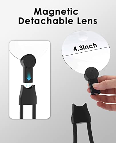 Toolhelper Hands Free Magnifying Glass for Neck Wear,Magnifying Glass for Reading, Sewing, Cross Stitch, Inspection, Repair. 4 Toolhelper Hands Free Magnifying Glass for Neck Wear,Magnifying Glass for Reading, Sewing, Cross Stitch, Inspection, Repair. - Image 5