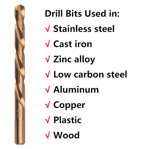 Valyriantool Left Hand Cobalt Drill Bits