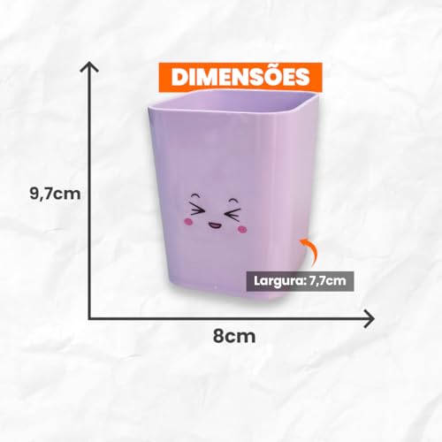 Porta objetos doçura c/ 5 unidades rosa e lilás 2190.ss Dello