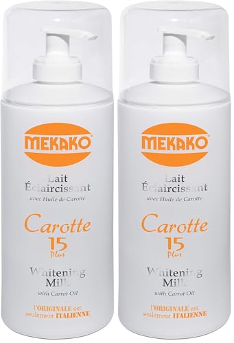 Mekako Lait Éclaircissante à la carotte 400 ml x2