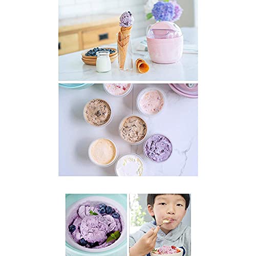 YYAI-HHJU Mini-Eismaschine, Elektrische Eismaschine, Smoothie-Maschine, Frozen Yogurt Sorbet Haushalt Einfach Zu… – Bild 3