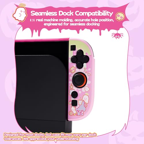 Image of GeekShare Slim Protective Case Compatible with Switch 2 (2025), Anti-Scratche and Shock-Absorption Dockable Hard Shell for Switch 2 Game Console - Patch Moe Doll