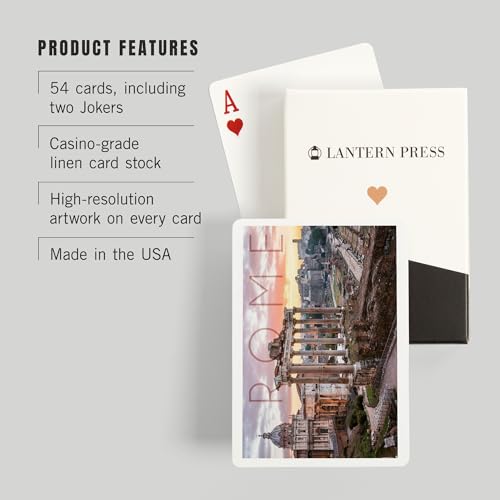 Lantern Press Baraja de 52 cartas tamaño póker miniatura 3