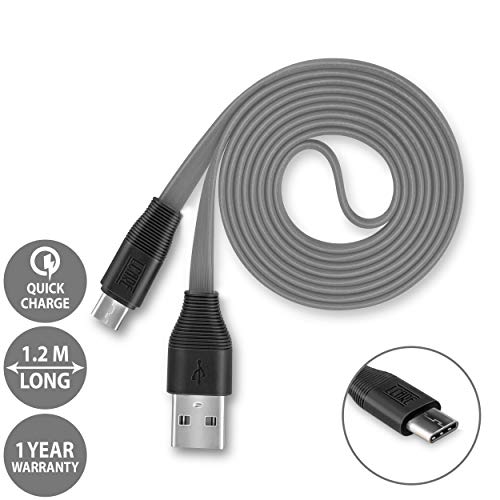 Image of 1.2M Turbo Charging Type C USB Data Cable for Type C PD Devices (Gray)