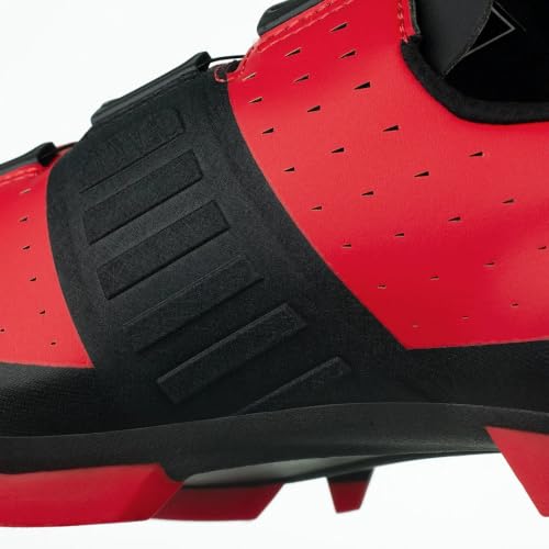 Image of Fizik Vento Overcurve X3,Off-Road Gravel Boa Shoes, Red /Black, 9