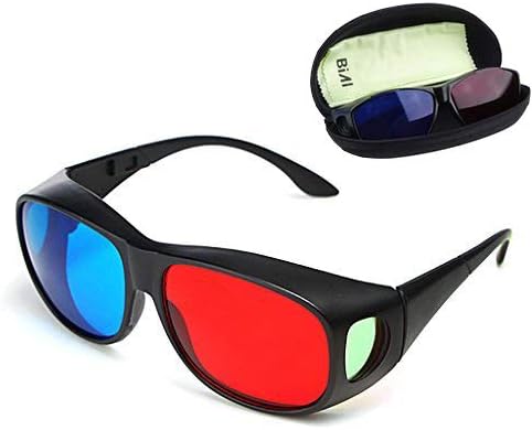 BIAL Red-blue 3D Glasses/Cyan Anaglyph Simple style 3D Glasses 3D movie game-Extra Upgrade Style