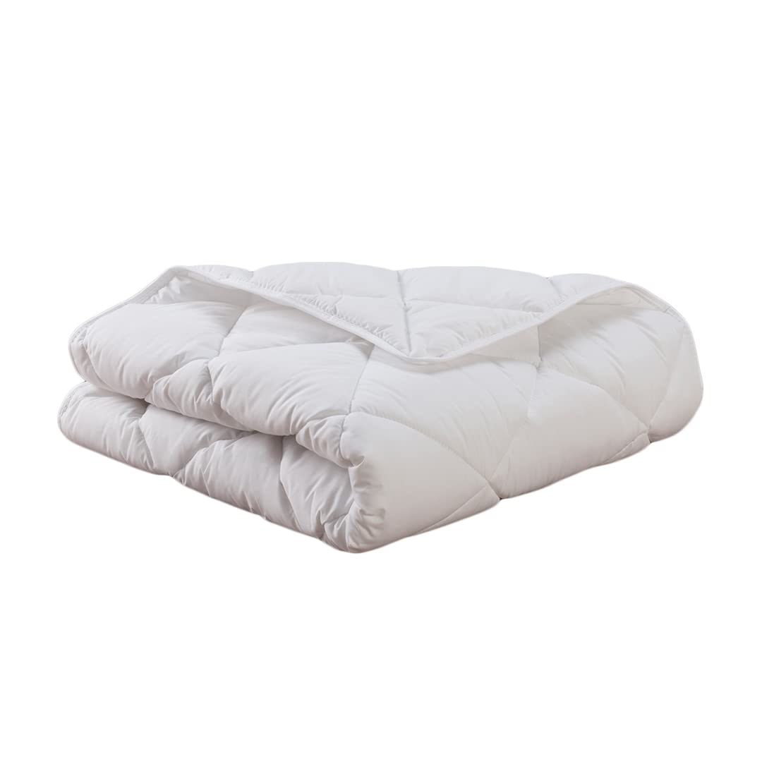 DODO - Couette Bébé Baby Soft 75x120 cm - Garnissage Fibre Creuse Siliconée 175g/m² - Anti-acariens - Enveloppe 100% Coton - Lit bébé - Piquage Petits Losanges - Lavable 40°C