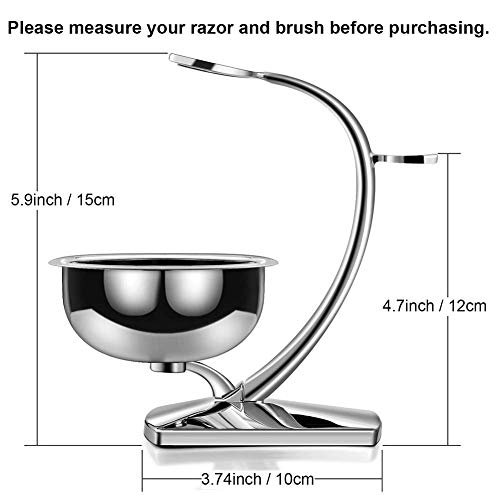 Image of GRUTTI Premium Shaving Kit for Men, 4 in 1 Shaving Set Includes shaving Stand & Soap Bowl &Brush, Double Edge Safety Razor for Men, Safety, Eco-Friendly