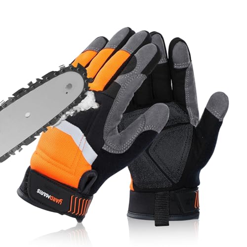 YARDMARIS Chainsaw Gloves, 12-Layer Chainsaw Protection...